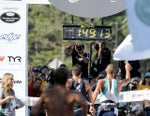 The sprint finish at the Lifetime Fitness Triathlon. Photo: Paul Phillips The sprint finish at the Lifetime Fitness Triathlon. Photo: Paul Phillips