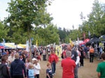 Friday's massive expo was kicking as athletes and families got set for the "Nudelparty," or pasta party. Photo: Jay Prasuhn Friday's massive expo was kicking as athletes and families got set for the "Nudelparty," or pasta party. Photo: Jay Prasuhn