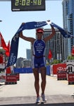 Sarah Haskins won the Chicago Triathlon. Photo: Competitive Image Sarah Haskins won the Chicago Triathlon. Photo: Competitive Image