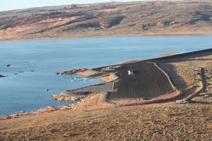 Sand Hollow Ironman St. George Huddle expects the water temperature to be in the high 50s on race day. Photo: Atozion.com