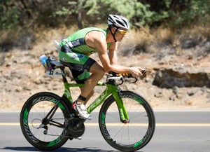 DeBoom3_4Bike Tim DeBoom on the bike at last year's Ironman World Championship. Photo: Jay Prasuhn