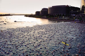 2009 Ironman AZ Tempe Town Lake is the home of Ironman Arizona. Photo: Nils Nilsen