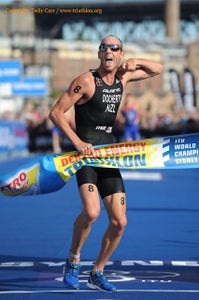 DSC_7598 Docherty won the opening WCS race in Sydney. Photo: Triathlon.org/Delly Carr