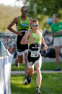 matchrabotlifetime Chrabot was edged out by defending champion Matt Reed at the Lifetime Fitness Triathlon. Photo: Paul Phillips