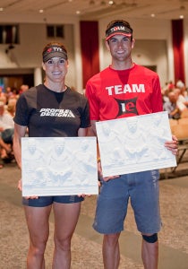 2010 USA Triathlon National Championships Mandy McLane and Kaleb VanOrt took the top age group honors. Photo: USA Triathlon