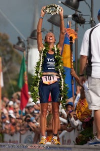chrissiewellingtonimhawaii Is she beatable at Ironman? To this point... no. Photo: Larry Rosa