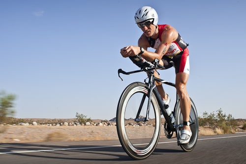 Crowie won the Ironman World Championship 70.3 triathlon on what appeared to be a Cervelo P4. Photo: Nils Nilsen