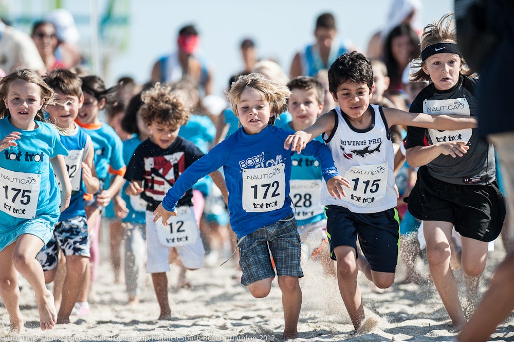There are plenty of triathlon-related events for kids across the country. The one pictured here was in South Beach. Photo: Nils Nilsen