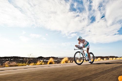 Dibens on the Queen K in Kona. Photo: Nils Nilsen