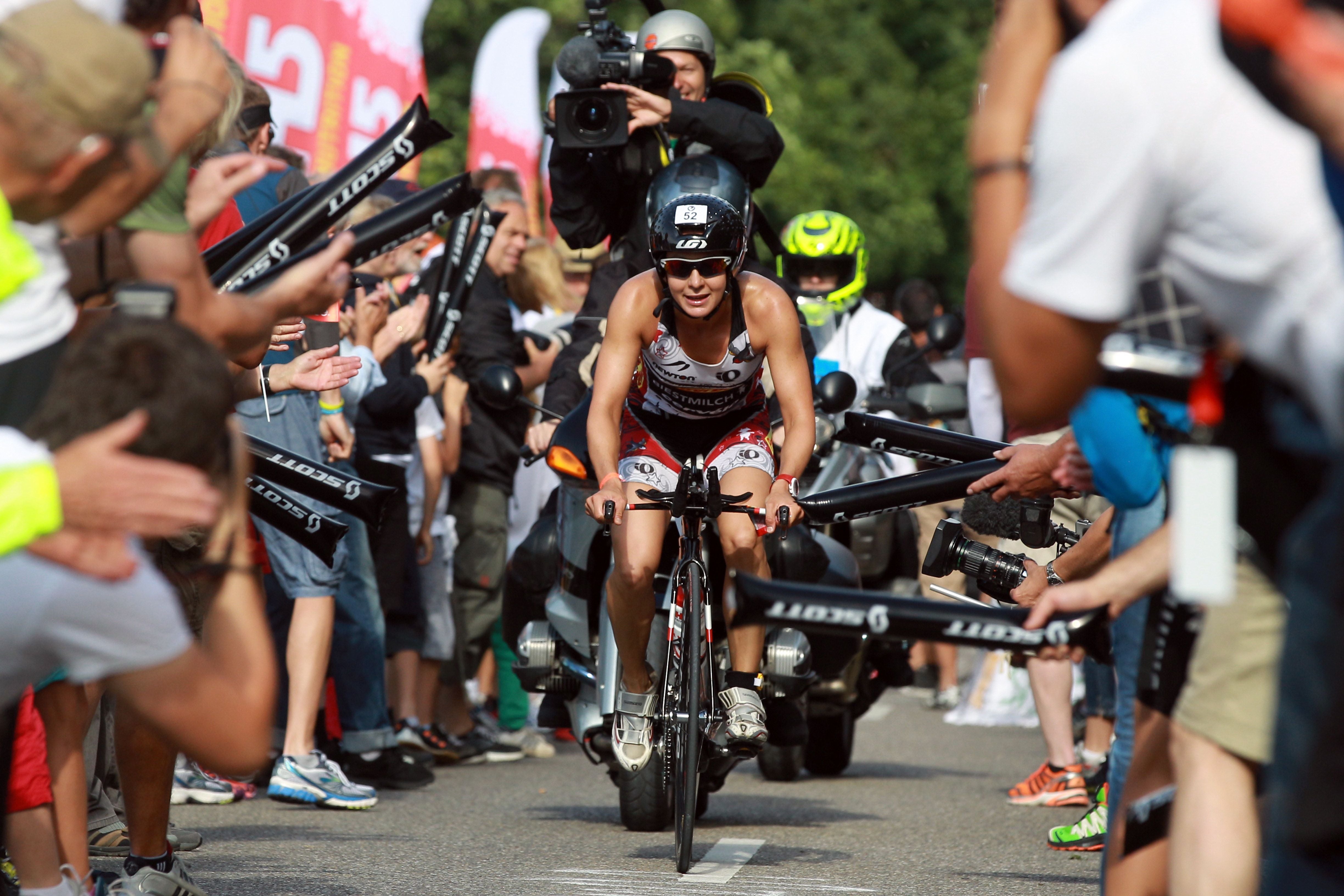 Joyce competes in Challenge Roth. Photo: Challenge Series