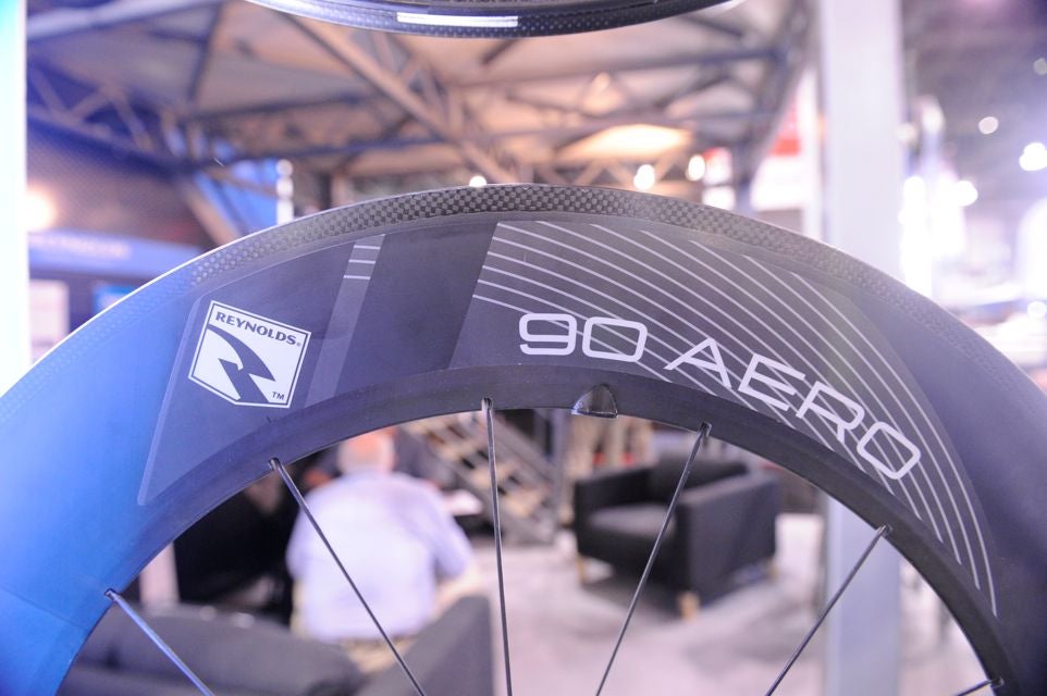 The Reynolds Aero 90, the deepest rim built with the sharp spoke bed. Photo: Aaron Hersh