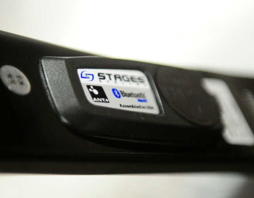 Stages' power meter can communicate through ANT+ and Bluetooth. Photo: Aaron Hersh