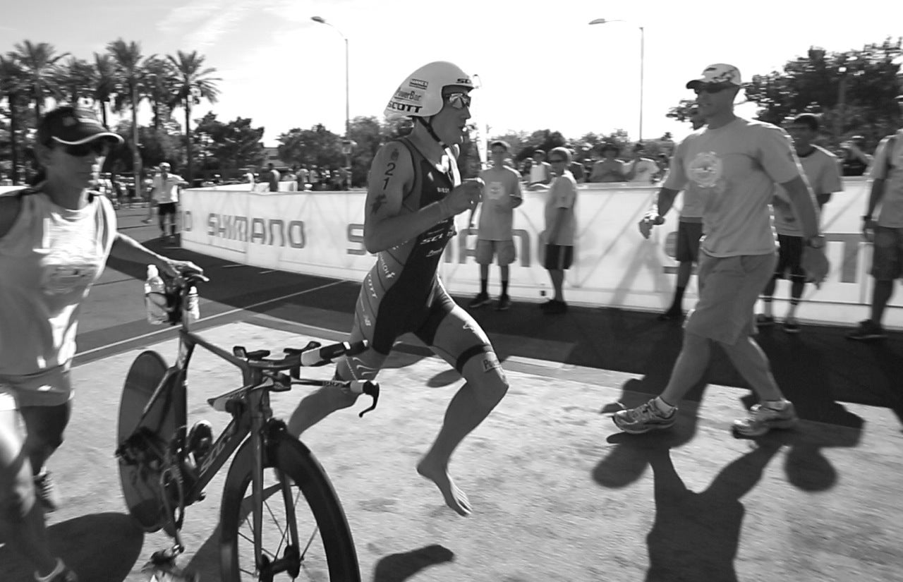 Kienle came into T2 with a significant lead in Vegas. Photo: Steve Godwin