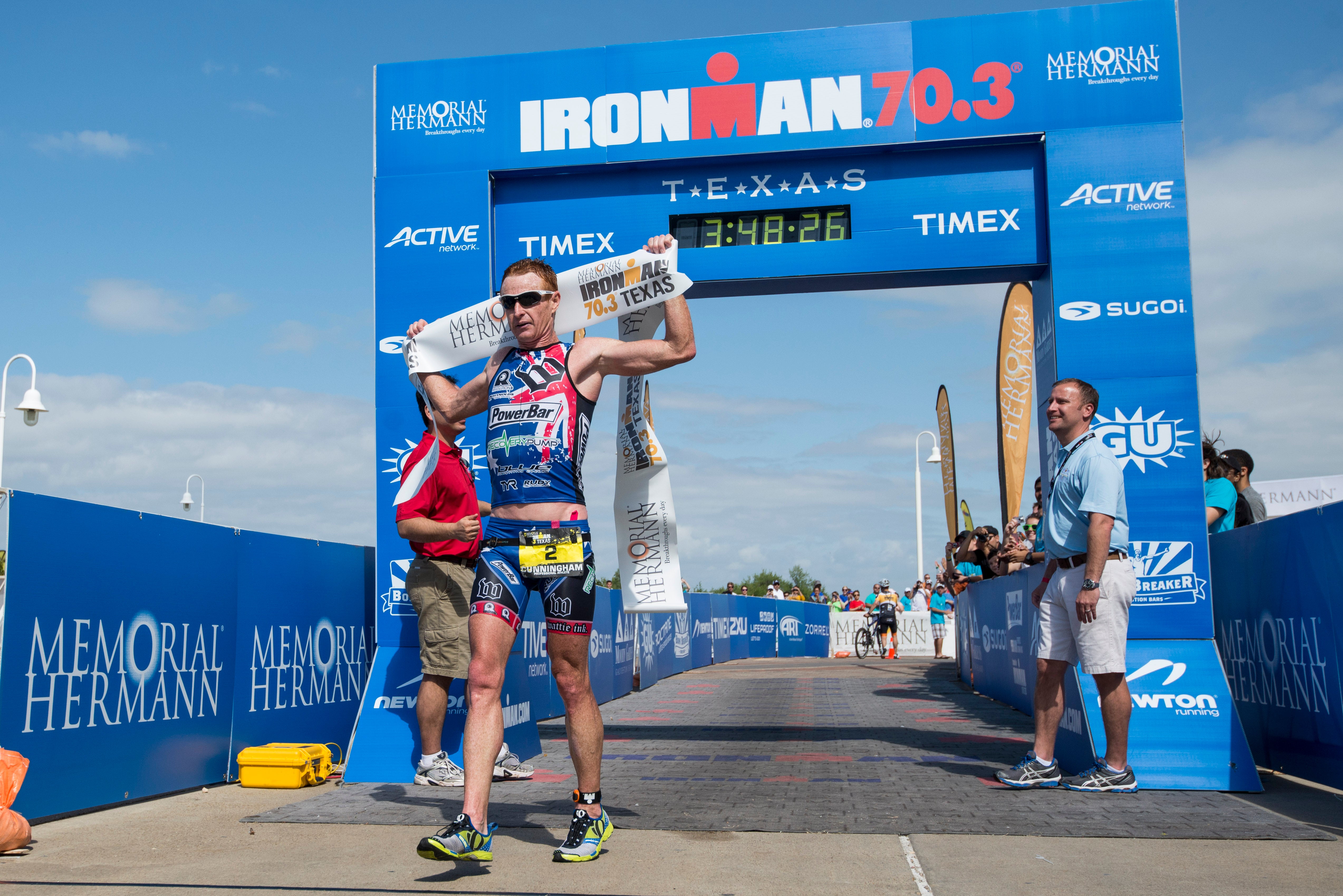 Richie Cunningham takes the win. Photo: Nils Nilsen/Ironman