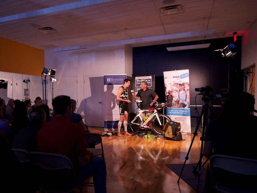 Andy Potts and Bob Babbitt in Philadelphia. Photo: Aaron Hersh
