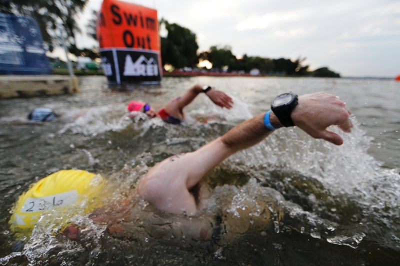 No chance of missing the "swim out" buoy. Photo: Dan Hicok
