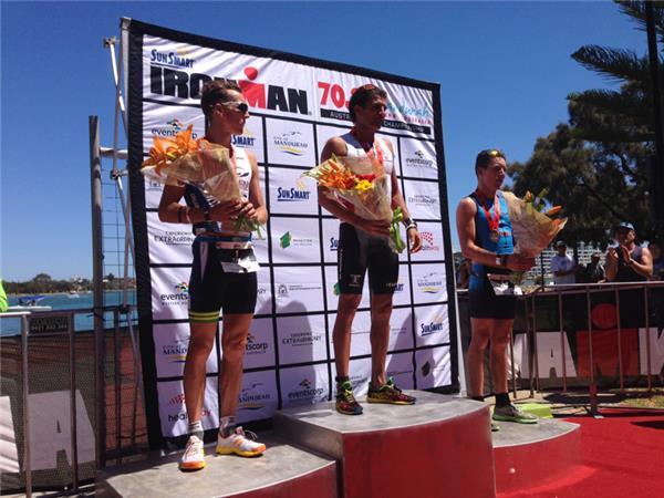 The men's podium. Photo: Ironman Asia Pacific 