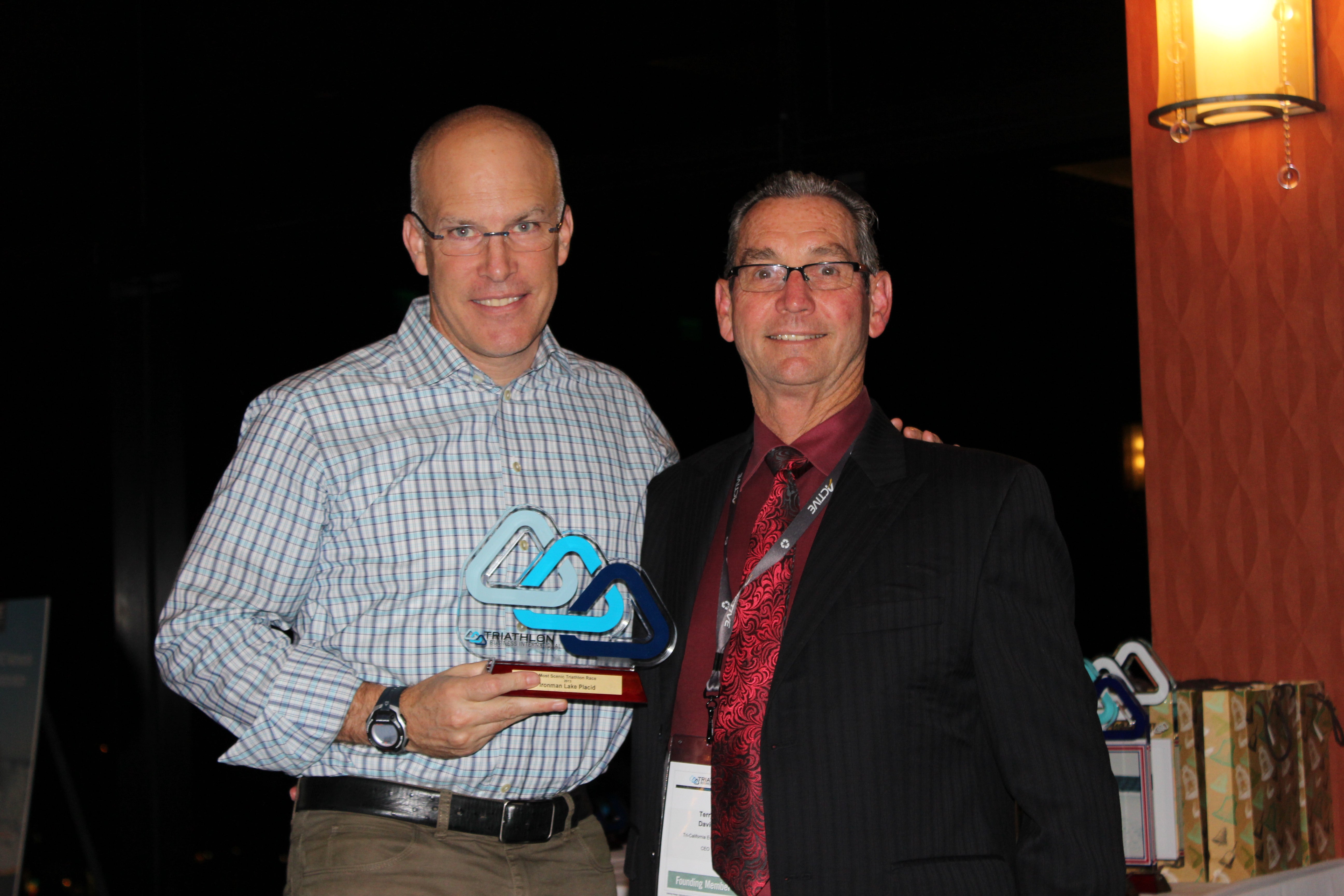 WTC CEO Andrew Messick and Tri-California Event's Terry Davis. Photo credit: Jeff Korenic