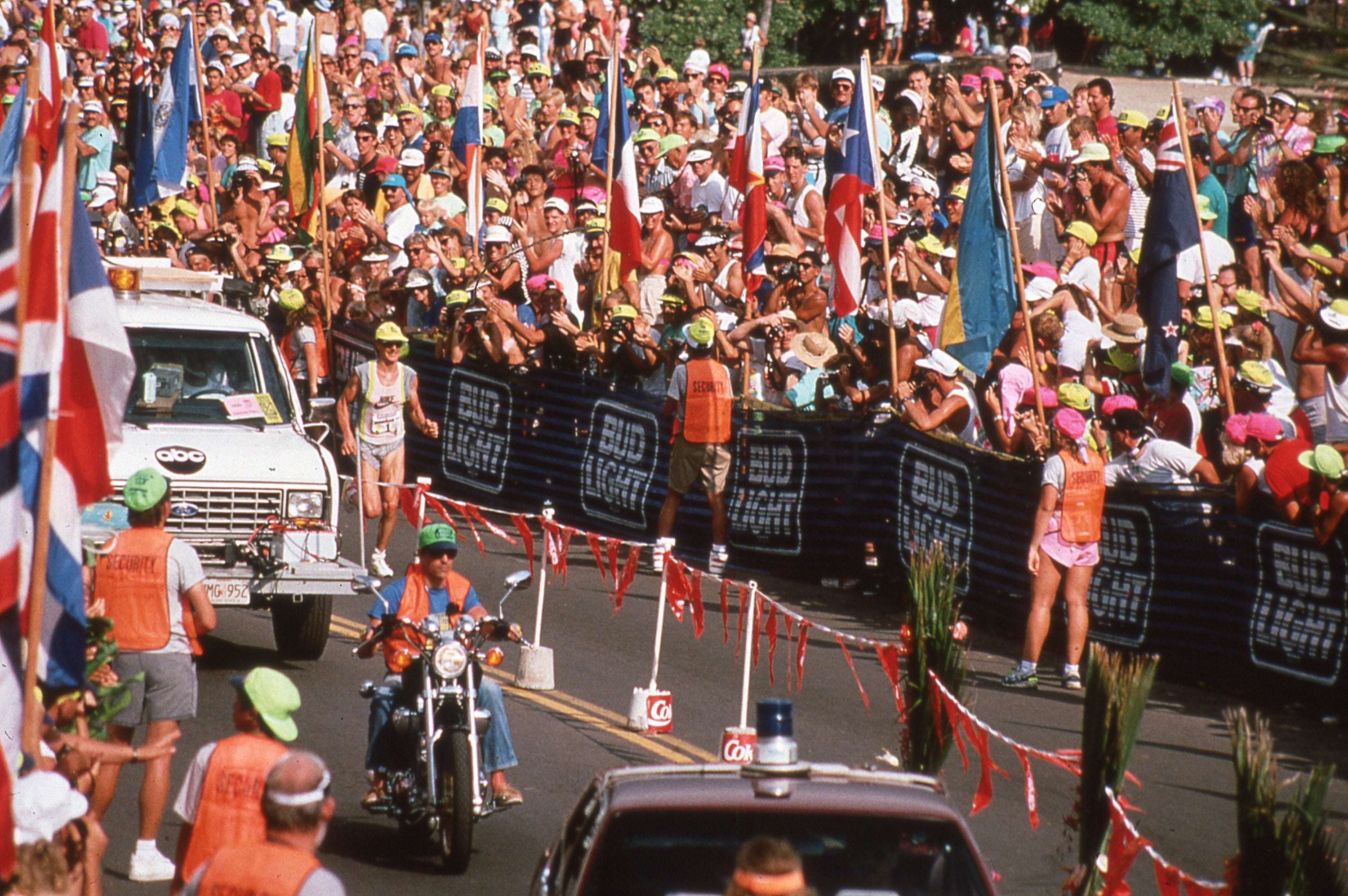 Allen trotted down Ali'i Drive having survived the heat. Photo: Lois Schwartz