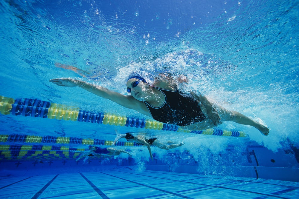 Swim strong and descending 100s to improve your fitness before race season.