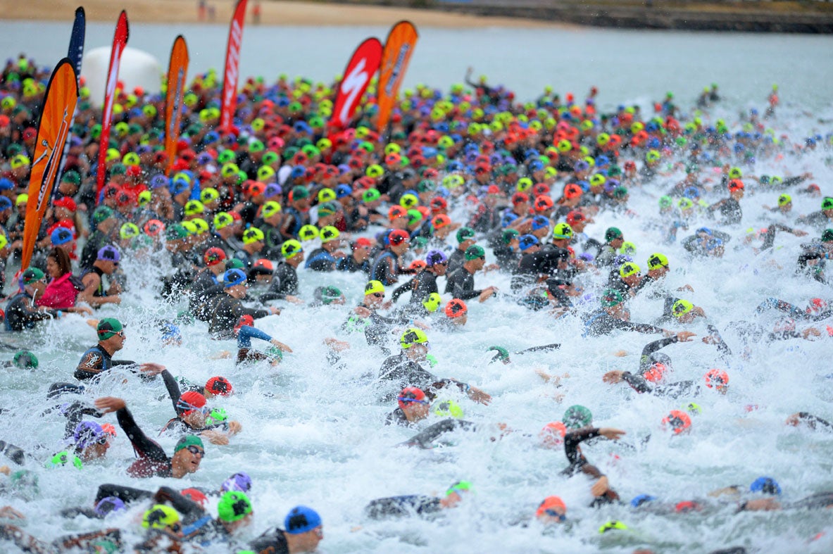 Ten slots will be given away at next year's Ironman Melbourne. Photo: Delly Carr