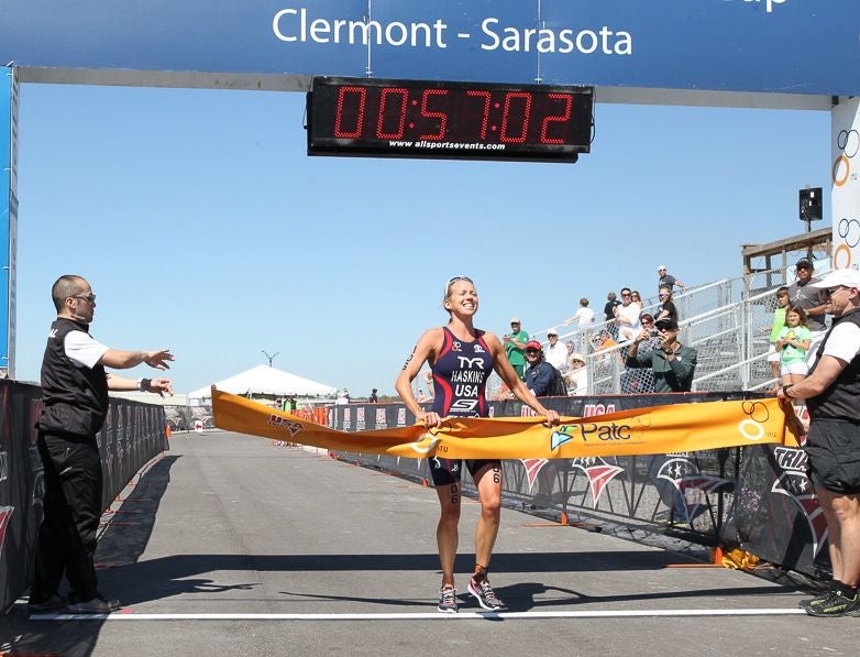 Haskins won the ITU PATCO Sprint Championships in Sarasota. Photo: Ken Shelton Photography 