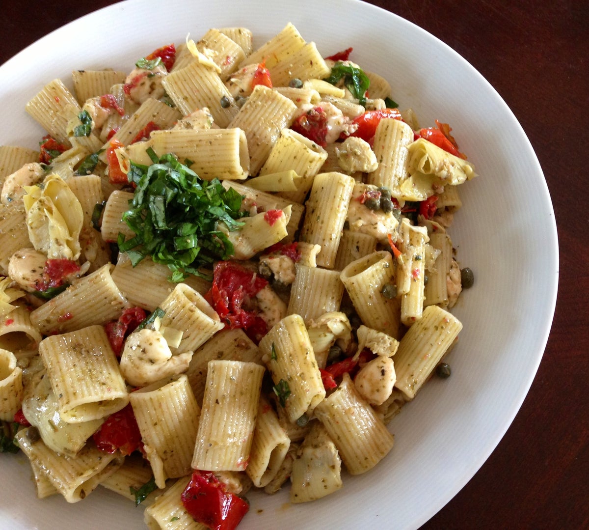 SunDried Tomato, Artichoke And Fresh Mozzarella Pasta Recipe Triathlete