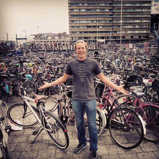 Bikes as far as the eye can see in Utrecht, Netherlands.