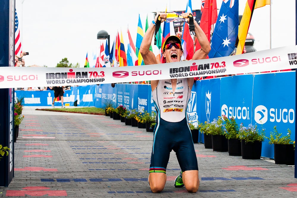 Sebastian Kienle at the 2013 Ironman 70.3 World Championship. Photo: John David Becker