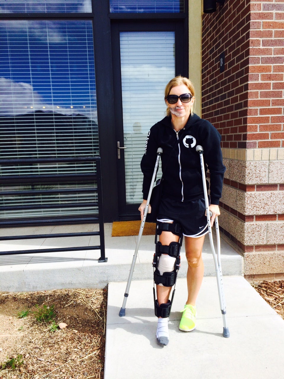 Keavy hobbling off to the orthopedic specialist. 