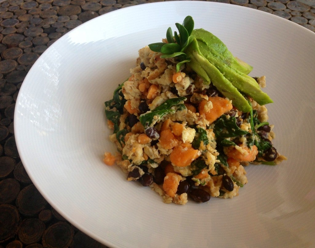 Black Bean And Sweet Potato Scramble Recipe Triathlete
