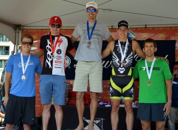 The men's podium. Photo: XTERRA