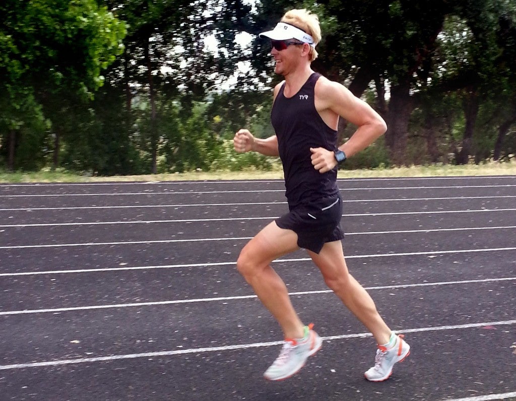 During the track workout. Photo provided by Kyle Buckingham. 