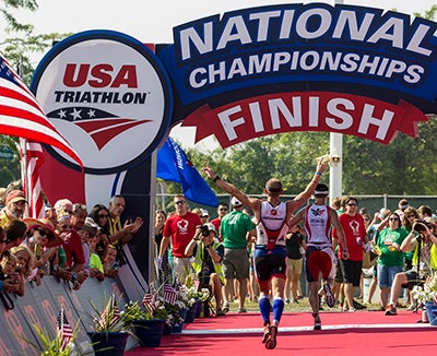 Saturday's Olympic-DIstance Nationals saw a record field of nearly 3,100 finishers. Photo: Paul Phillips/Competitive Image
