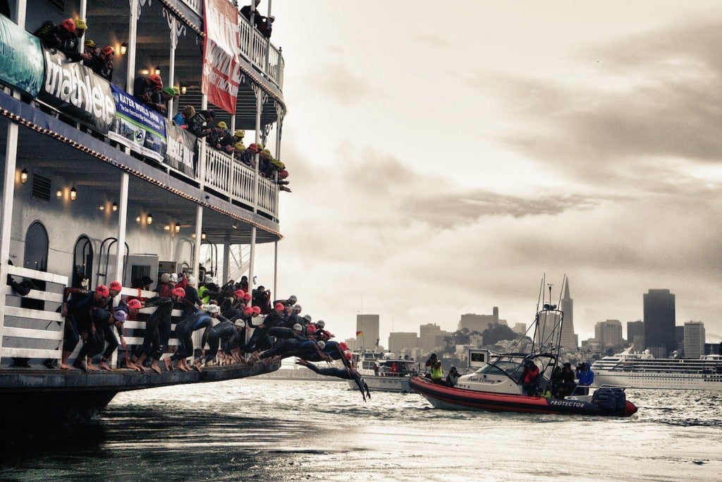 The 2014 Escape from Alcatraz start. Photo: Rocky Arroyo