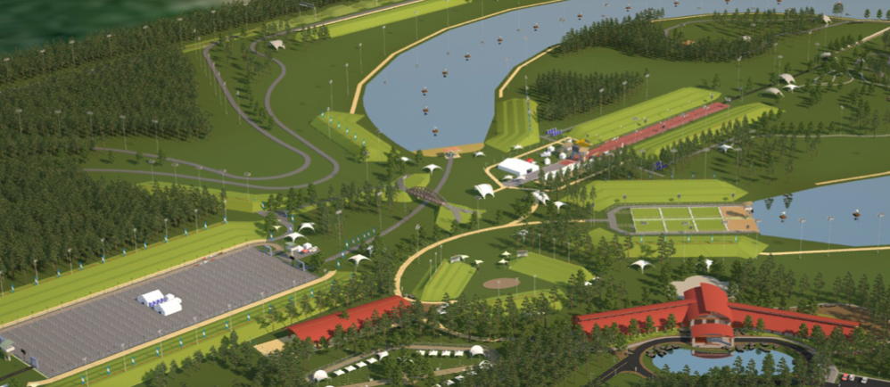 The new facility will cover 1,100 acres. Illustration from Trihabitat.com. 