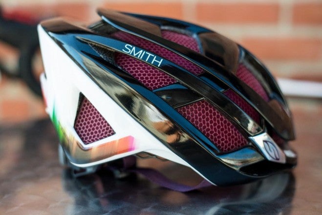 The Overtake is available in November and retails for $250. Smith also offers an optional MIPS liner. Photo: Jen See | VeloNews.com