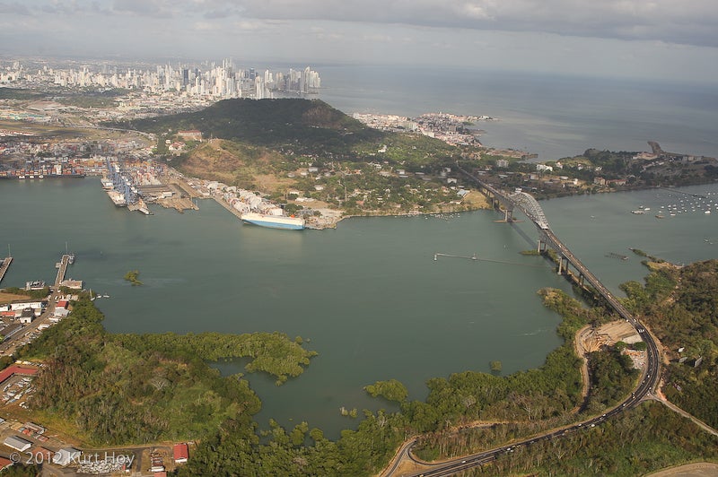A view from above the Ironman 70.3 Panama course. Photo: Kurt Hoy