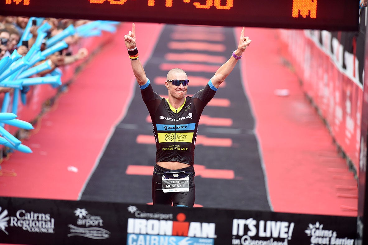 McKenzie gets his seventh Ironman victory. Photo: Delly Carr