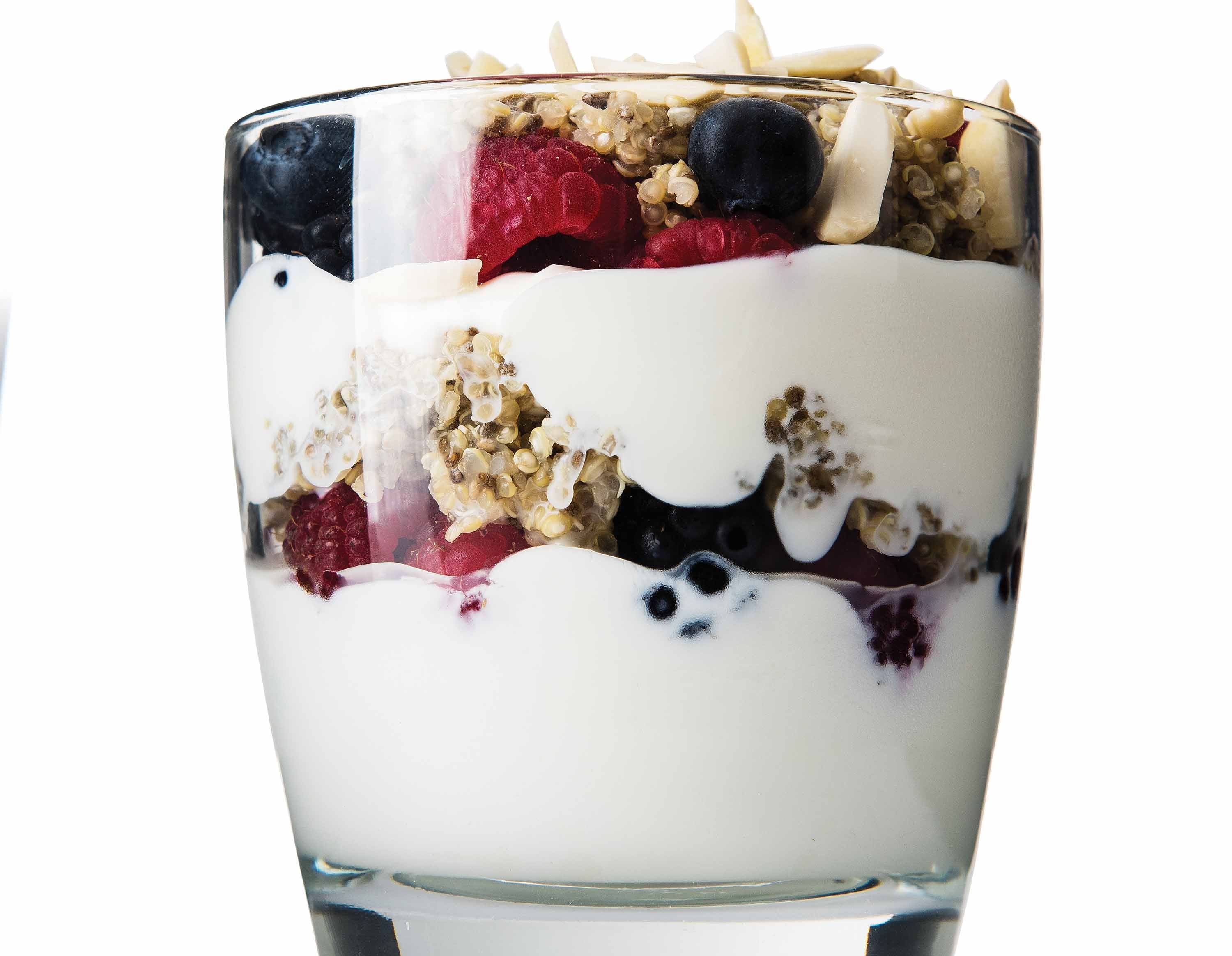 Quinoa-Chia Breakfast Parfait<br>Photo: John David Becker