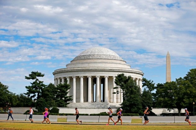 Athletes compete at the Nation's Triathlon. Photo: Brian W. Knight/Swim Bike Run Photo