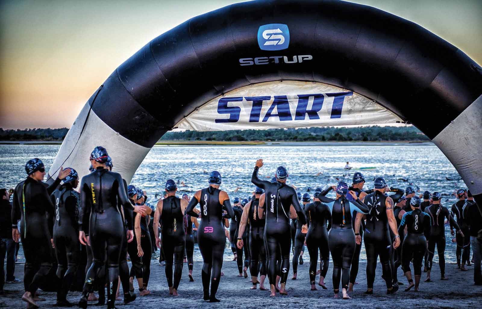 Athletes compete at the race formally known as Beach2Battleship. Photo: City of Wilmington