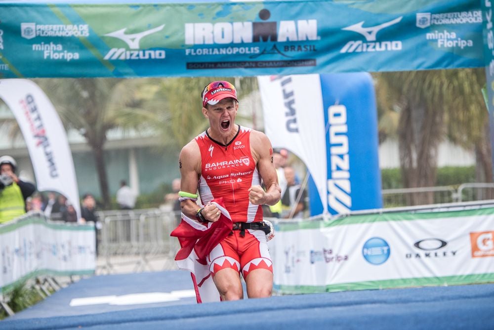 McMahon was only 12 seconds off of the world record for fastest Ironman. Photo: Wagner Araujo