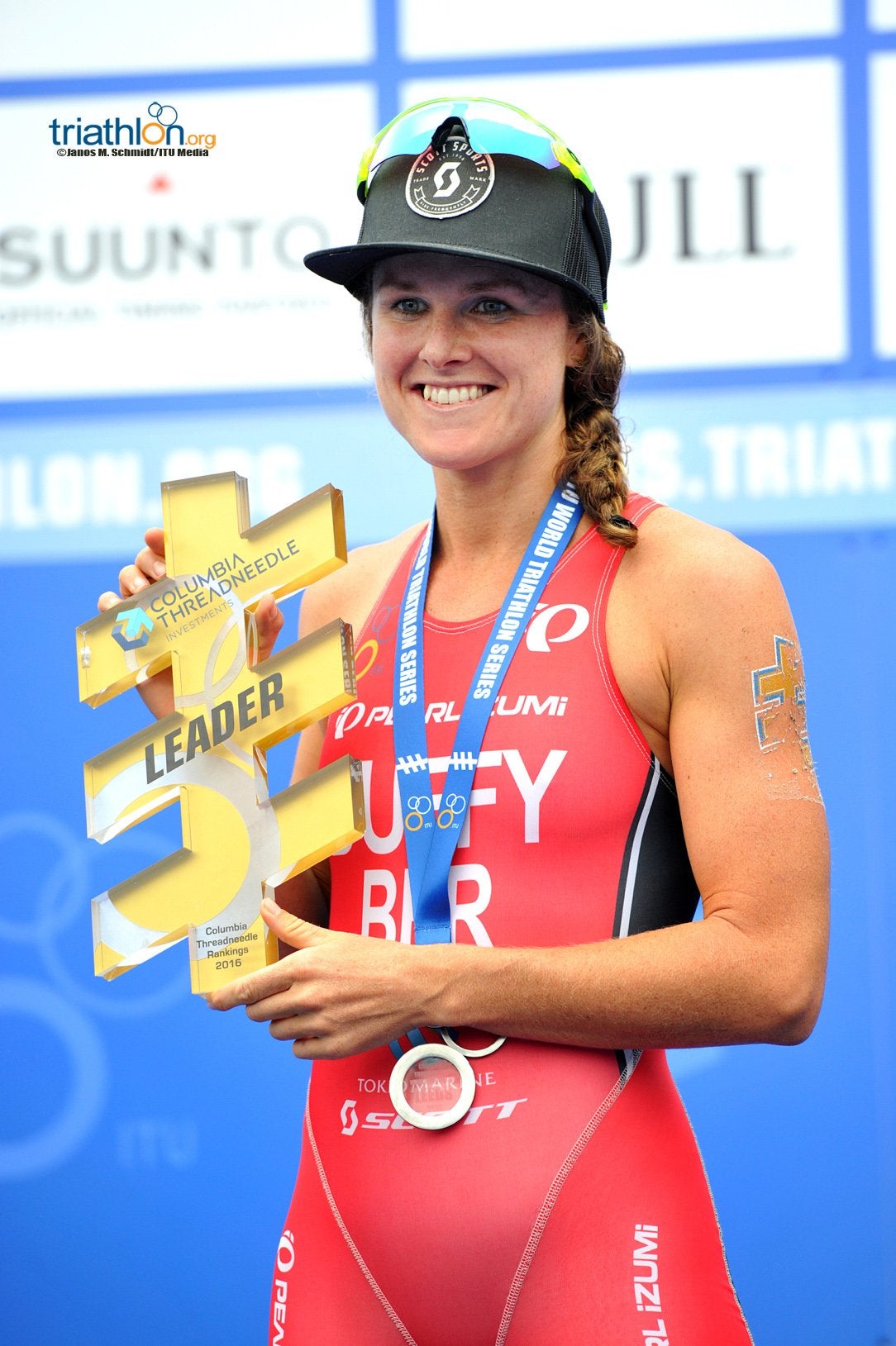 Duffy is now the WTS leader. Photo: Janos Schmidt/Triathlon.org