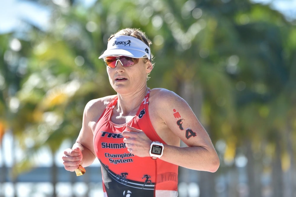 Melanie McQuaid at last month's Ironman 70.3 Miami. Photo: <a href=https://www.triathlete.com/2016/10/ironman/photos-2016-ironman-70-3-miami_295486>Wagner Araujo</a>