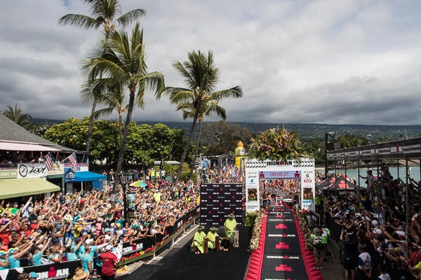 The finish line scene