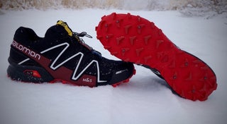 Dedicated winter shoes with built in spikes are great for the hard core winter runner. Photo: AJ Johnson