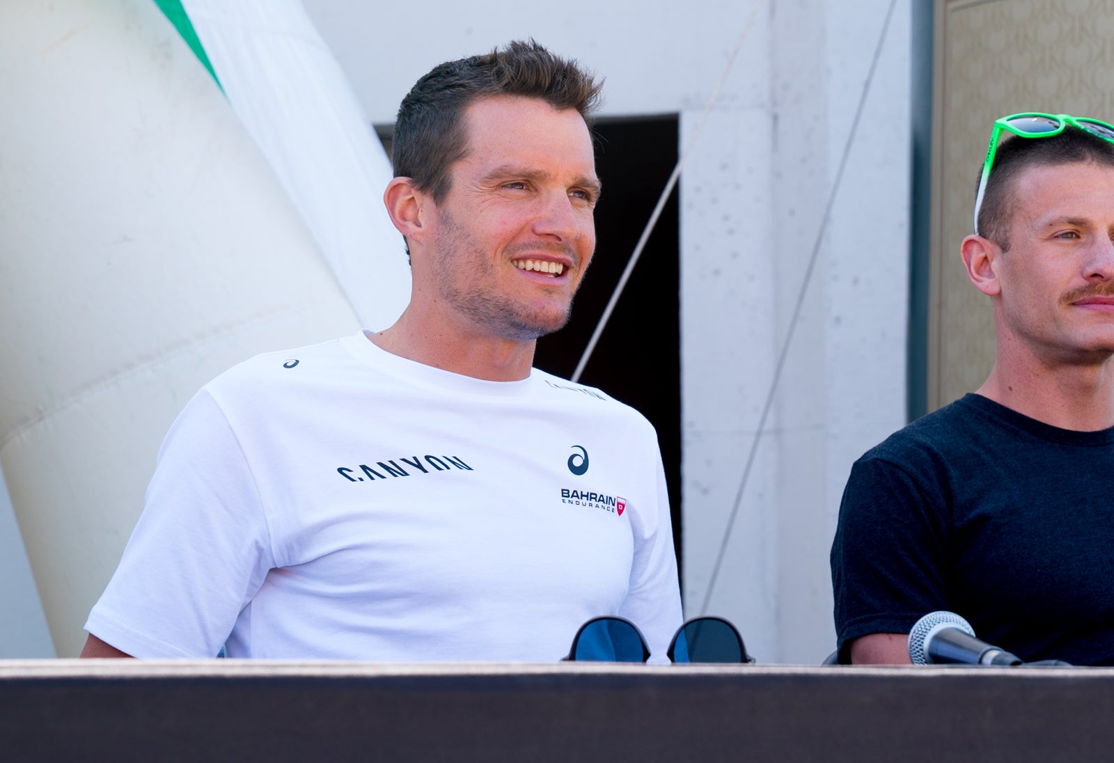 Frodeno at the pro panel in Oceanside. Photo: Steve Godwin