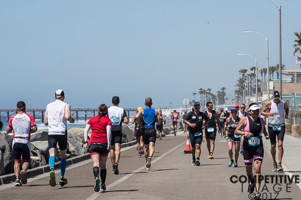 The course heats up as the day wears on in Oceanside. 