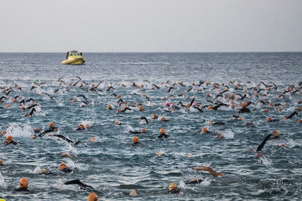 Though it was still a mass start format, athletes were asked to self-seed by expected finish time. 